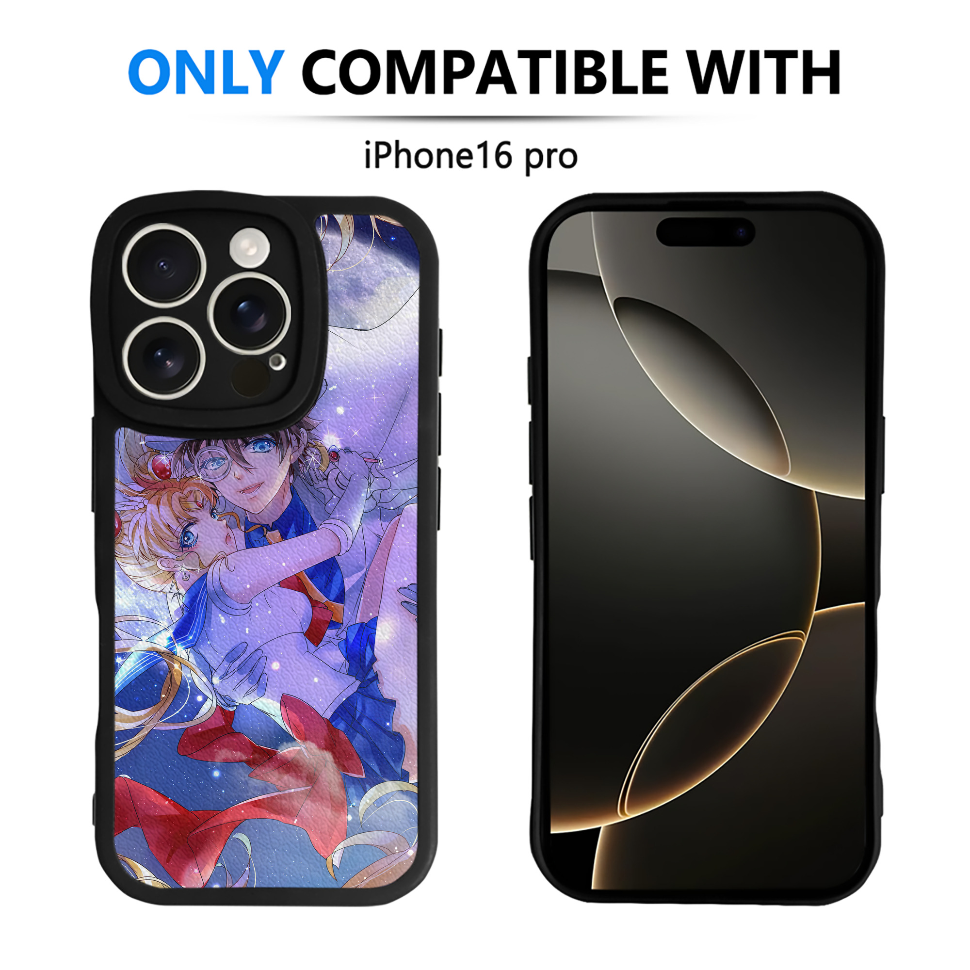 （画像用） 美少女戦士セーラームーン Sailor Moon 【iPhone 16シリーズ対応】シリコンスマホケース（レザー調） 材質：シリコン